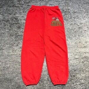 Vintage 90s Kansas City Chiefs Sweatpants Mens Medium Red NFL Hanes Heavyweight